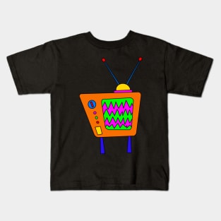 Retro TV Design Kids T-Shirt